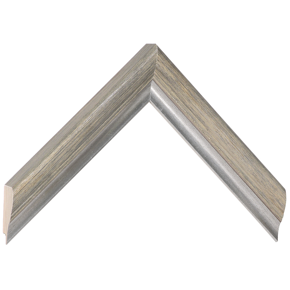 Bilderleiste keilgezinkte Tanne Breite 30 mm Höhe 27 - Schwarz - Musterwinkel
