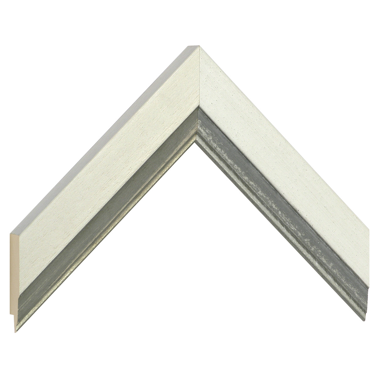 Bilderleiste Ayous 39 mm breit - 19 hoch - Creme grauer Rand - Musterwinkel