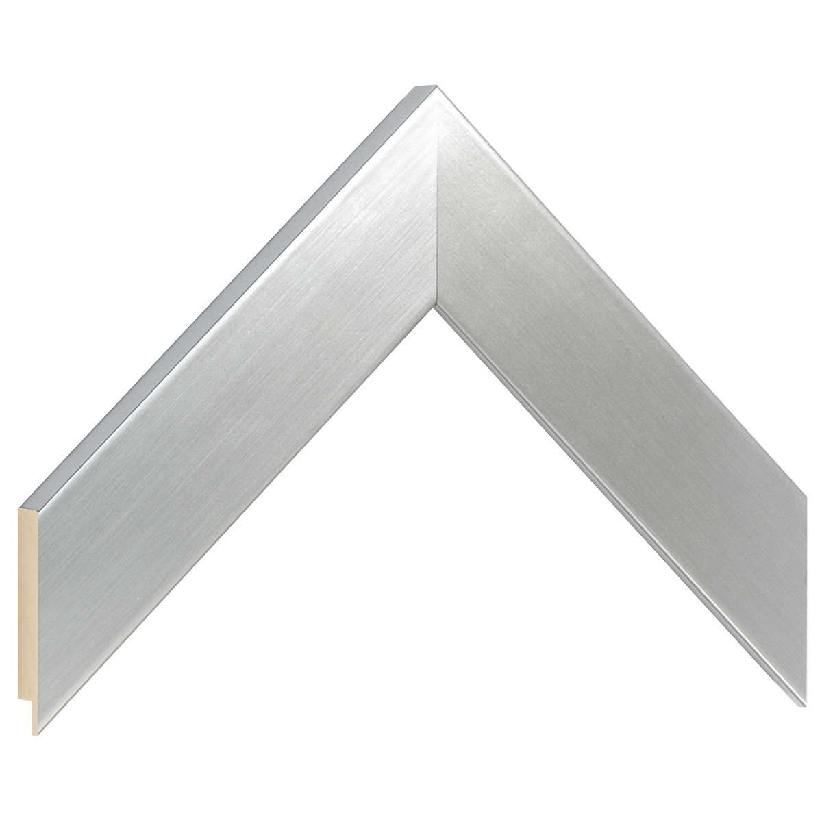 Bilderleiste Ayous flach 40 mm breit 16 hoch - Silber  - Musterwinkel