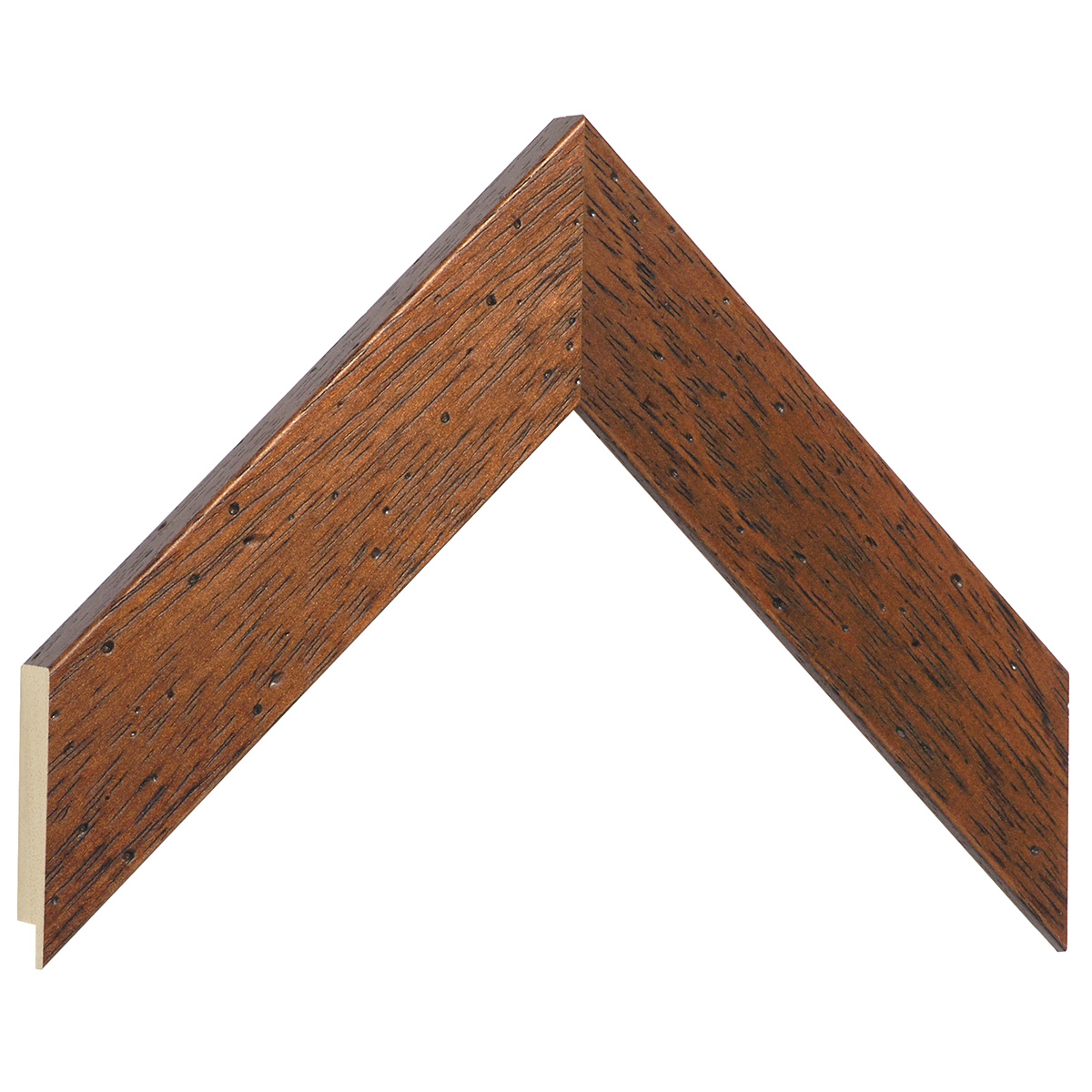Bilderleiste Ayous flach 40 mm breit 16 mm hoch - Nuss antik - Musterwinkel