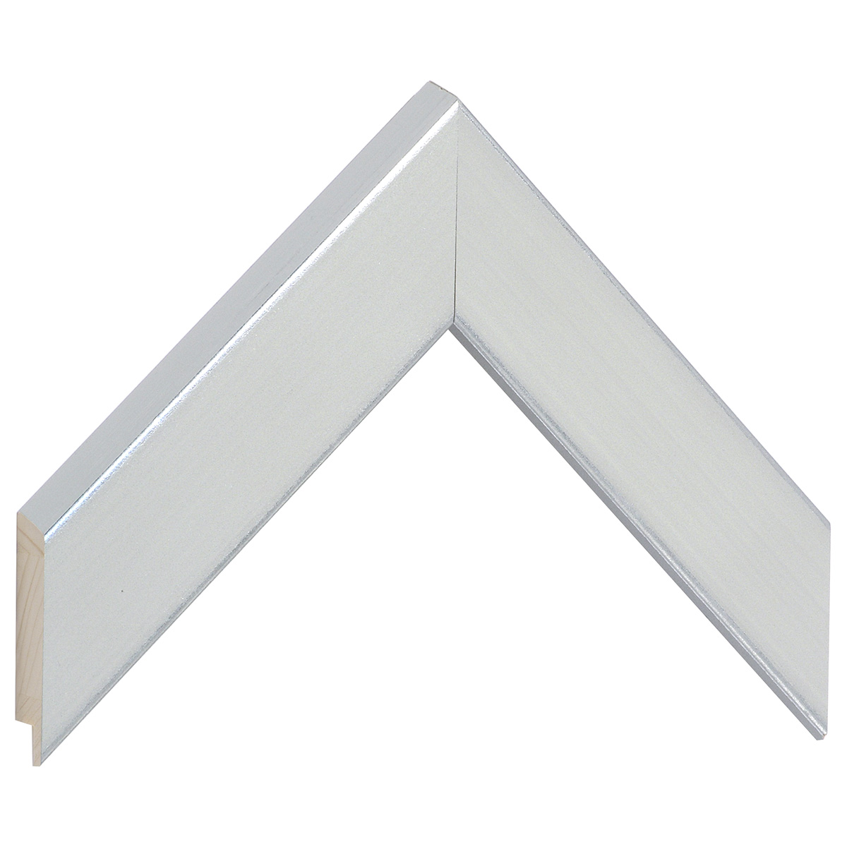 Bilderleiste keilgezinkte Tanne Breite 43mm Höhe 20mm Satin Perle  - Musterwinkel