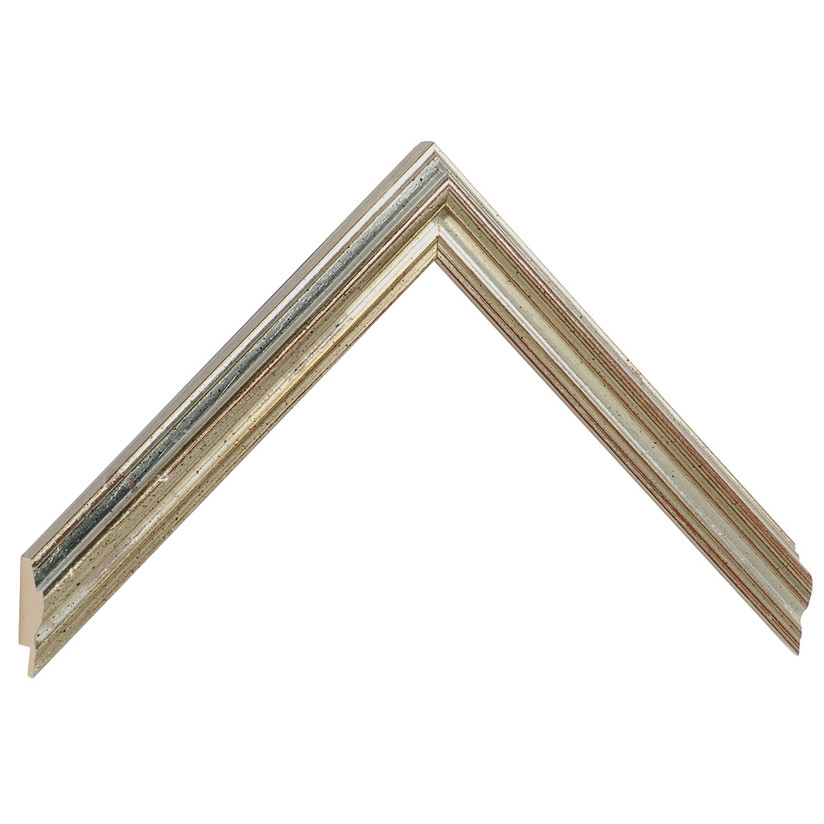 Bilderleiste Ayous Breite 22 mm Blattsilber-Finish - Musterwinkel