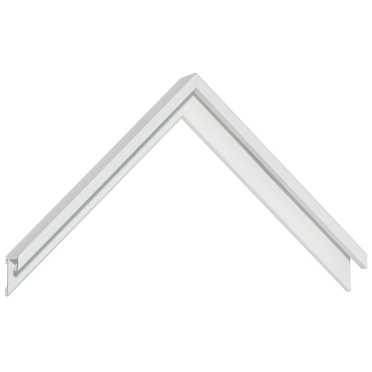 Aluminum moulding - White - Musterwinkel
