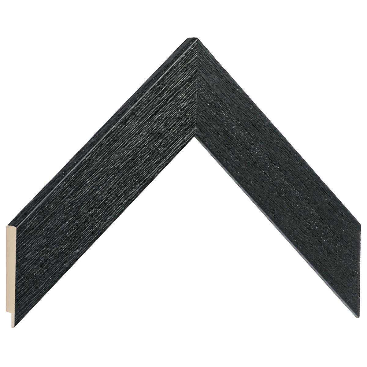 Bilderleiste Ayous flach 40 mm breit 16 mm hoch - Schwarz offenporig - Musterwinkel
