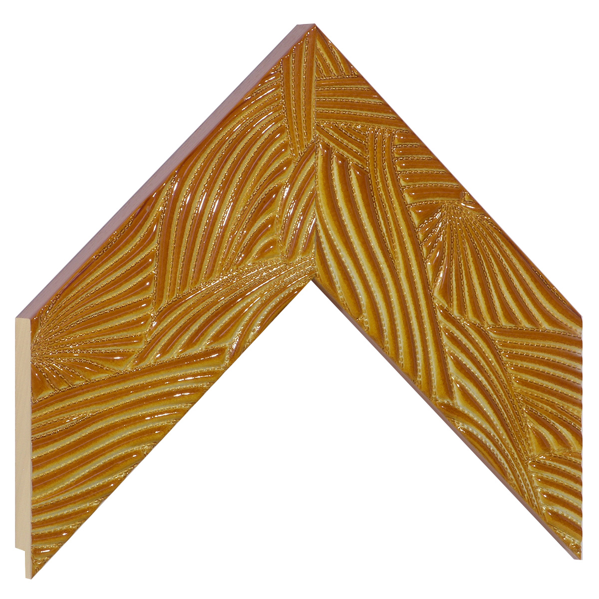 Bilderleiste Ayous 65 mm breit 22 mm hoch - Amber - Musterwinkel