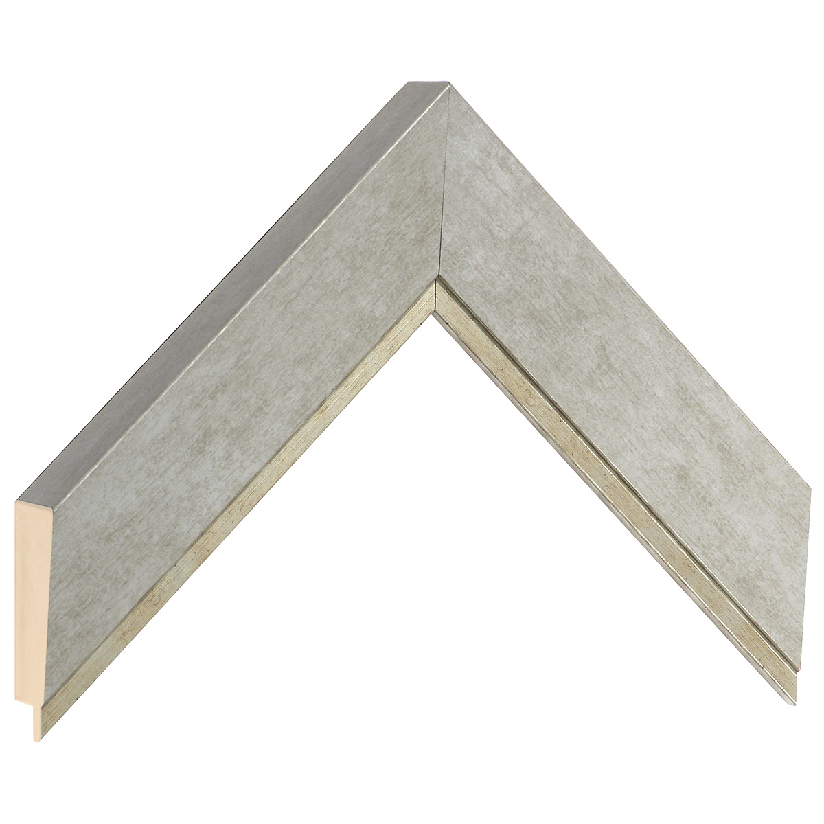 Bilderleiste Pinie 42mm breit 27 hoch - perlengrau - Musterwinkel