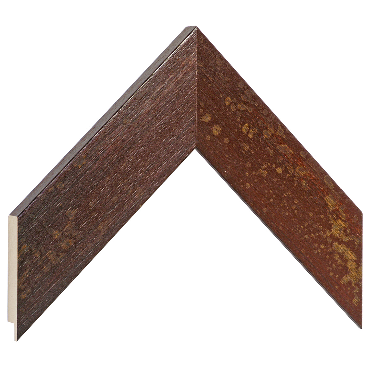 Bilderleiste Ayous flach 49 mm breit 16 mm hoch - Mahagoni - Musterwinkel