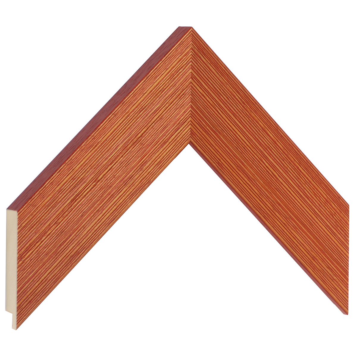 Bilderleiste Ayous flach 48 mm breit 20 mm hoch - Orange offenporig - Musterwinkel