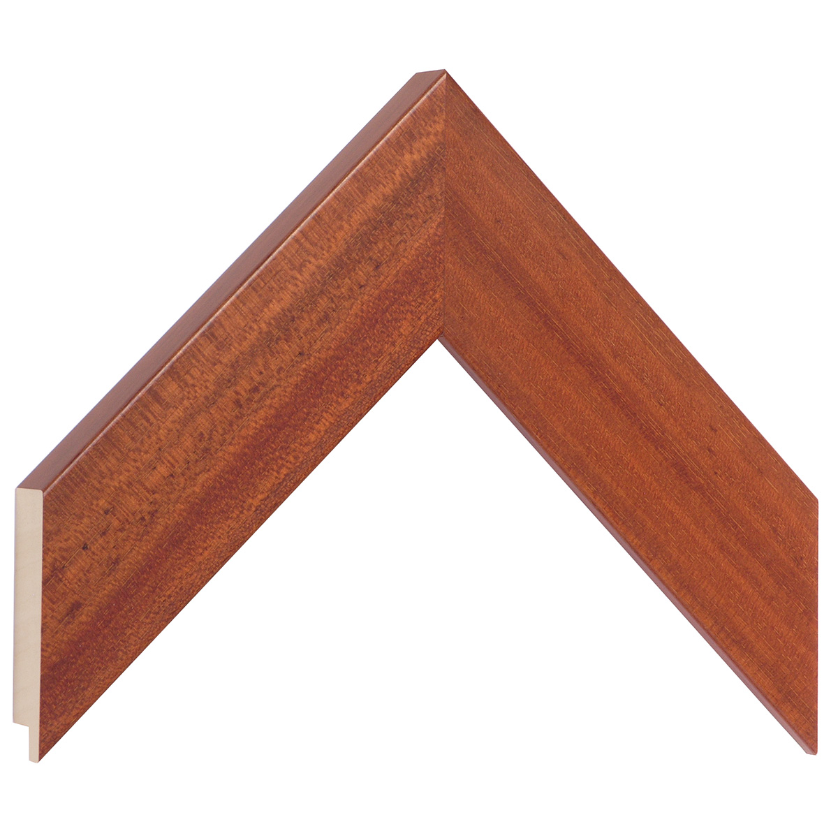 Bilderleiste Ayous flach 48 mm breit 20 mm hoch - Mahagoni - Musterwinkel