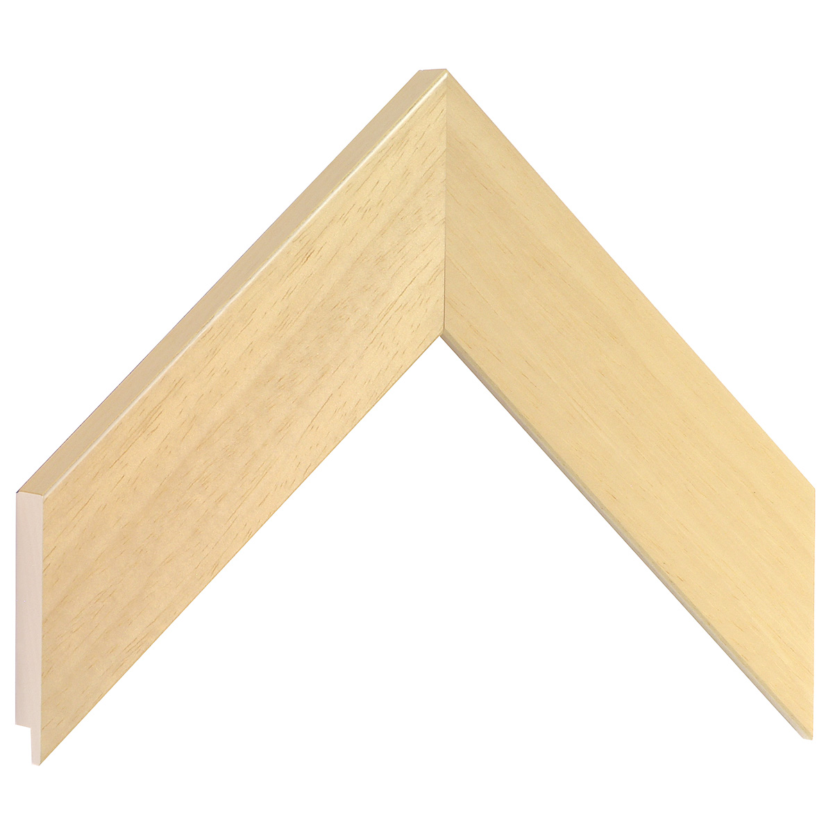 Bilderleiste Ayous flach 48 mm breit 20 mm hoch - Naturholz - Musterwinkel
