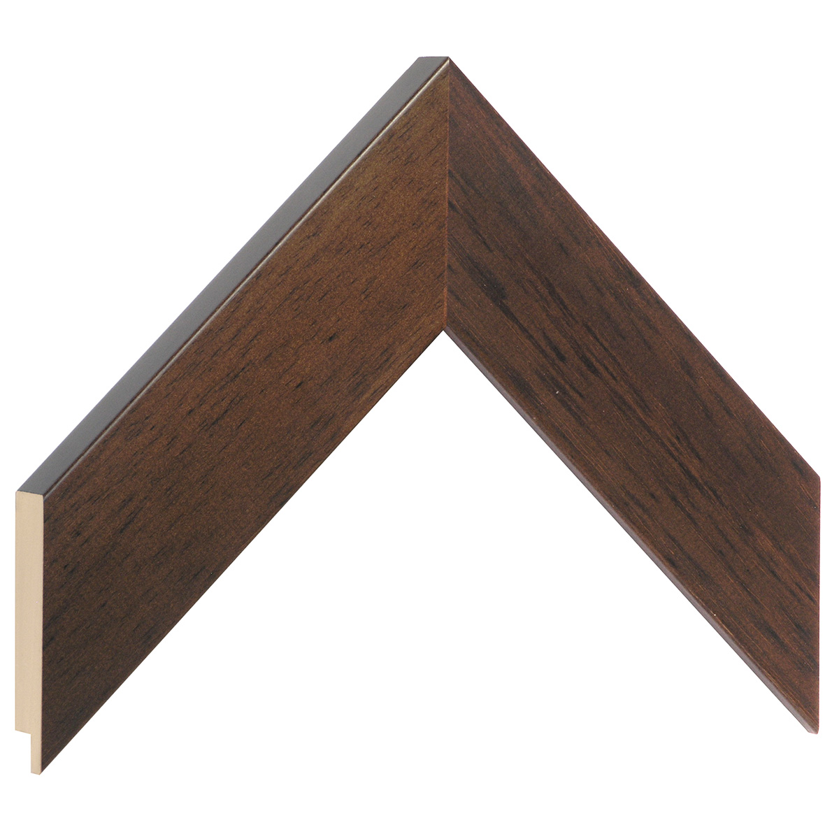 Bilderleiste Ayous flach 48 mm breit 20 mm hoch - Nussbaum - Musterwinkel