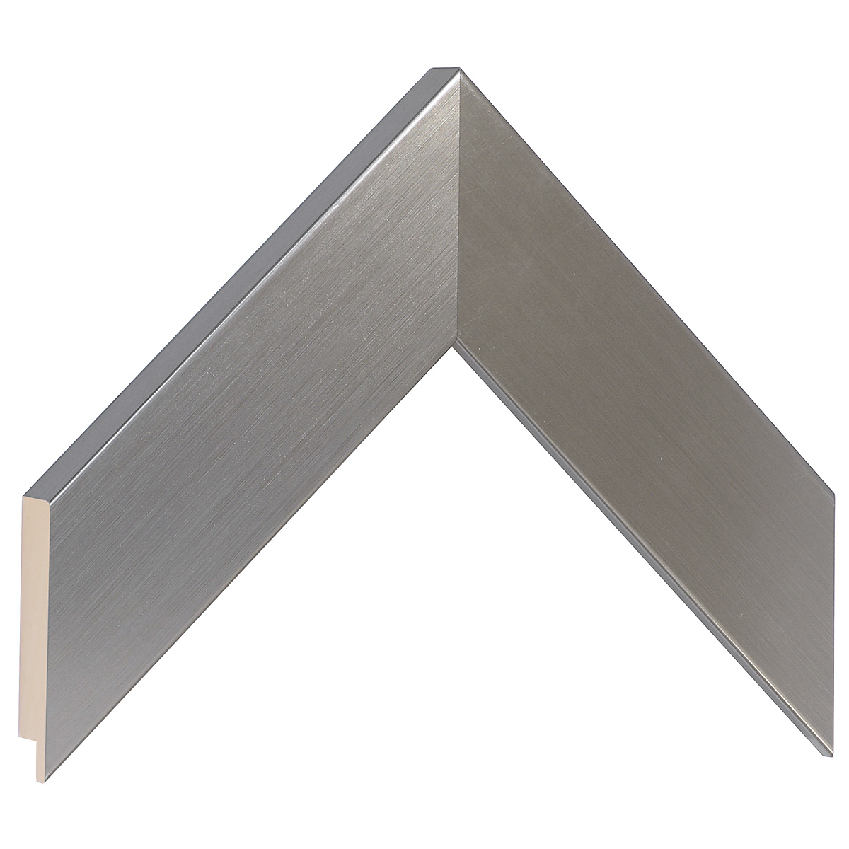 Bilderleiste Ayous flach 48 mm breit 20 mm hoch - Zinn  - Musterwinkel