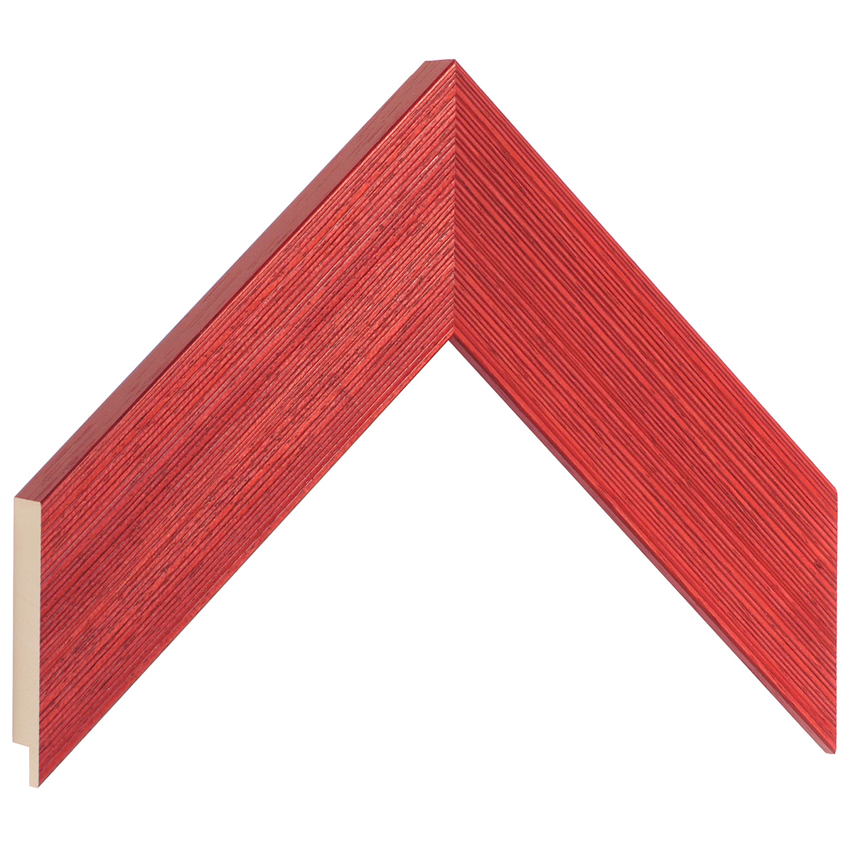 Bilderleiste Ayous flach 48 mm breit 20 mm hoch - Rot offenporig - Musterwinkel
