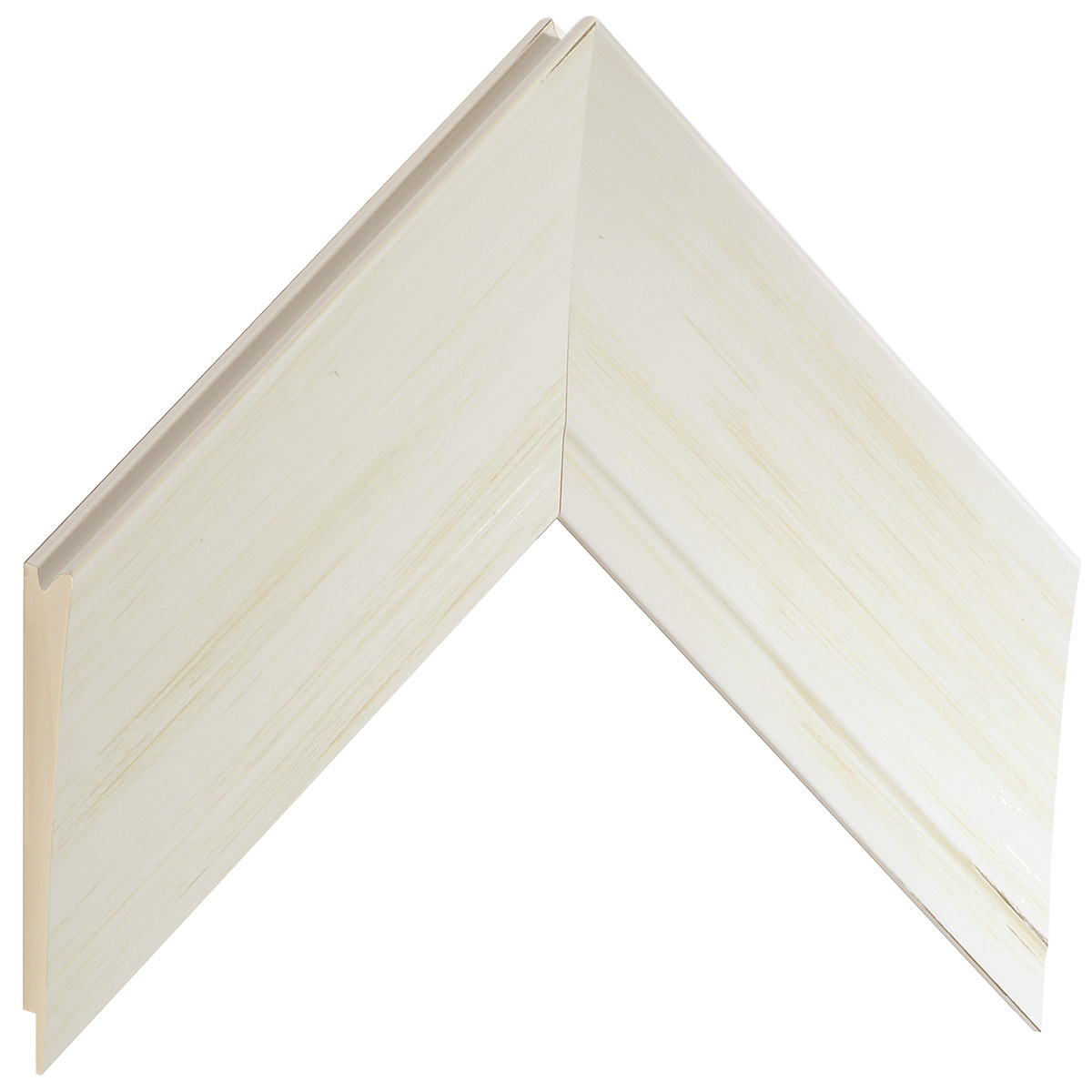 Bilderleiste keilgezinkte Kiefer 68 mm breit 29 mm hoch - Creme - Musterwinkel
