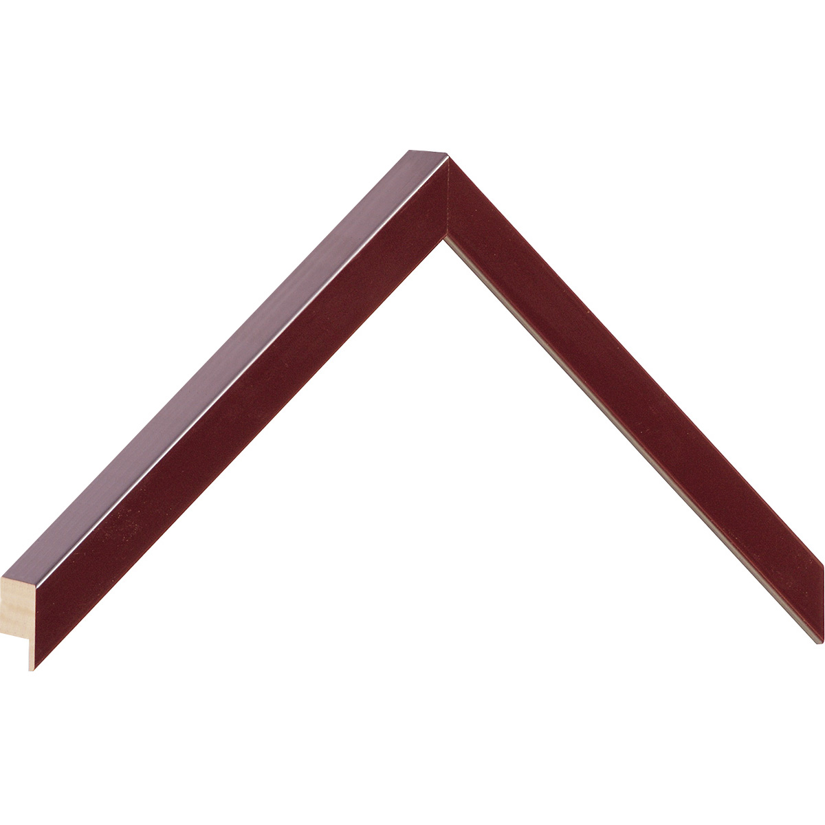 Bilderleiste Ayous flach 15 mm breit 25 hoch - Bordeaux glänz - Musterwinkel