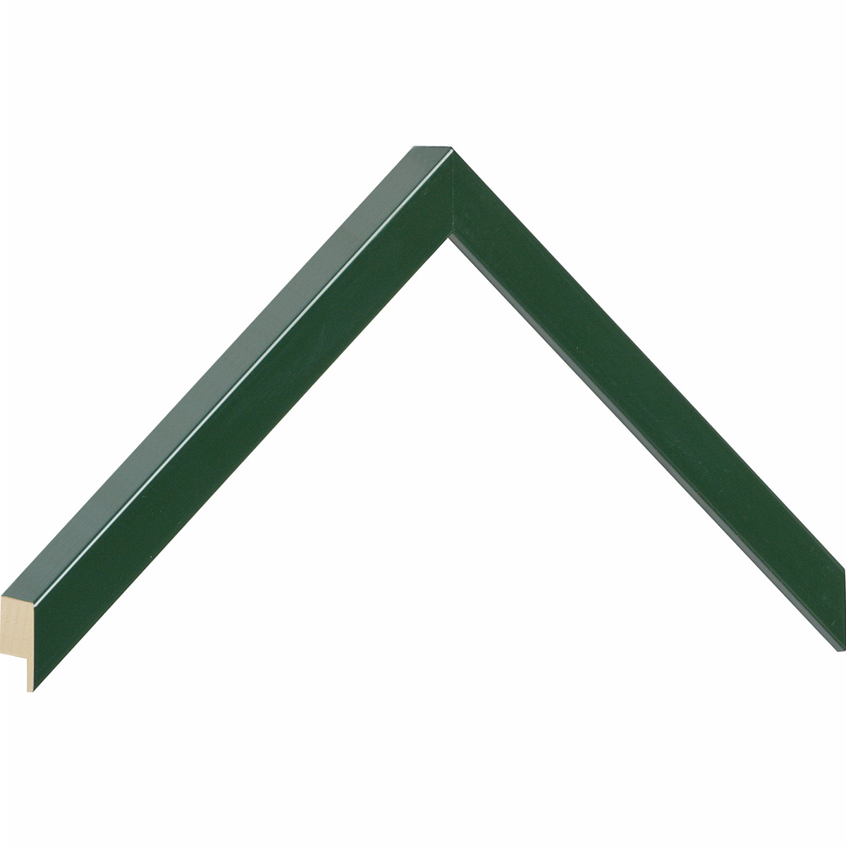 Bilderleiste Ayous flach 15 mm breit 25 hoch - Grün glänzend - Musterwinkel