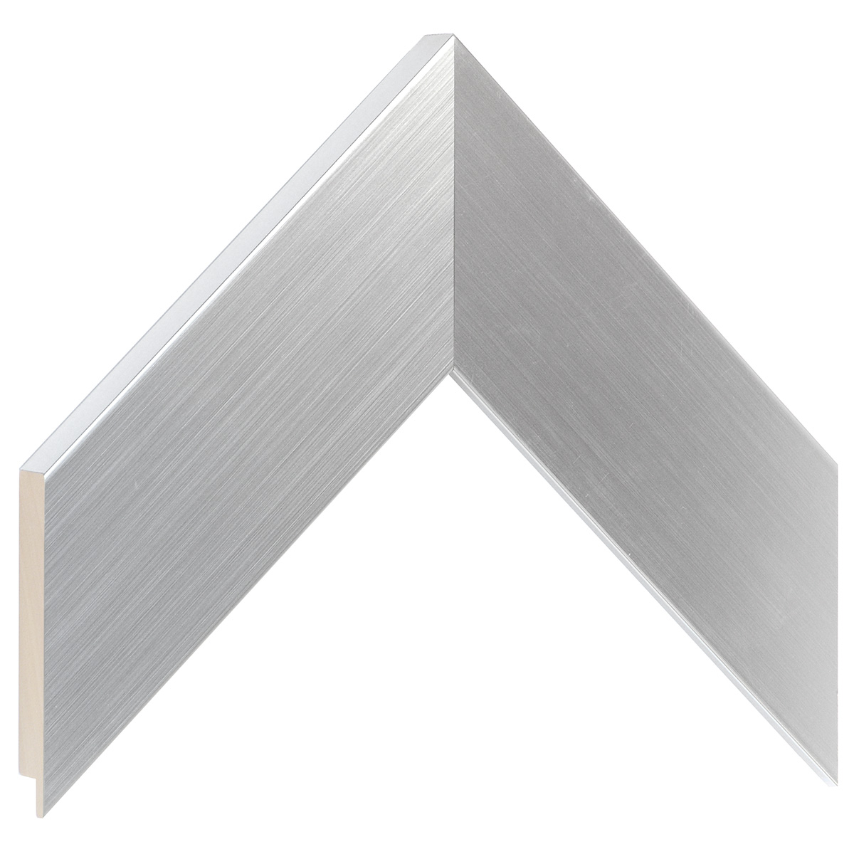 Bilderleiste Ayous flach 58 mm breit 20 mm hoch - Silber  - Musterwinkel