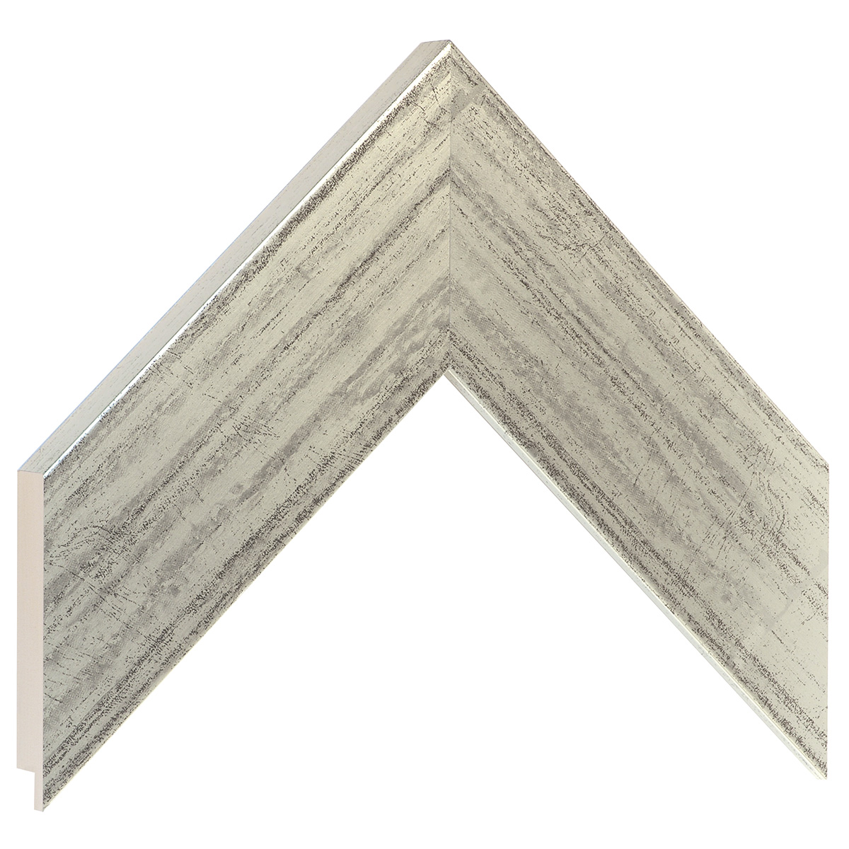 Bilderleiste Ayous flach 58 mm breit 20 mm hoch - Silber antik  - Musterwinkel