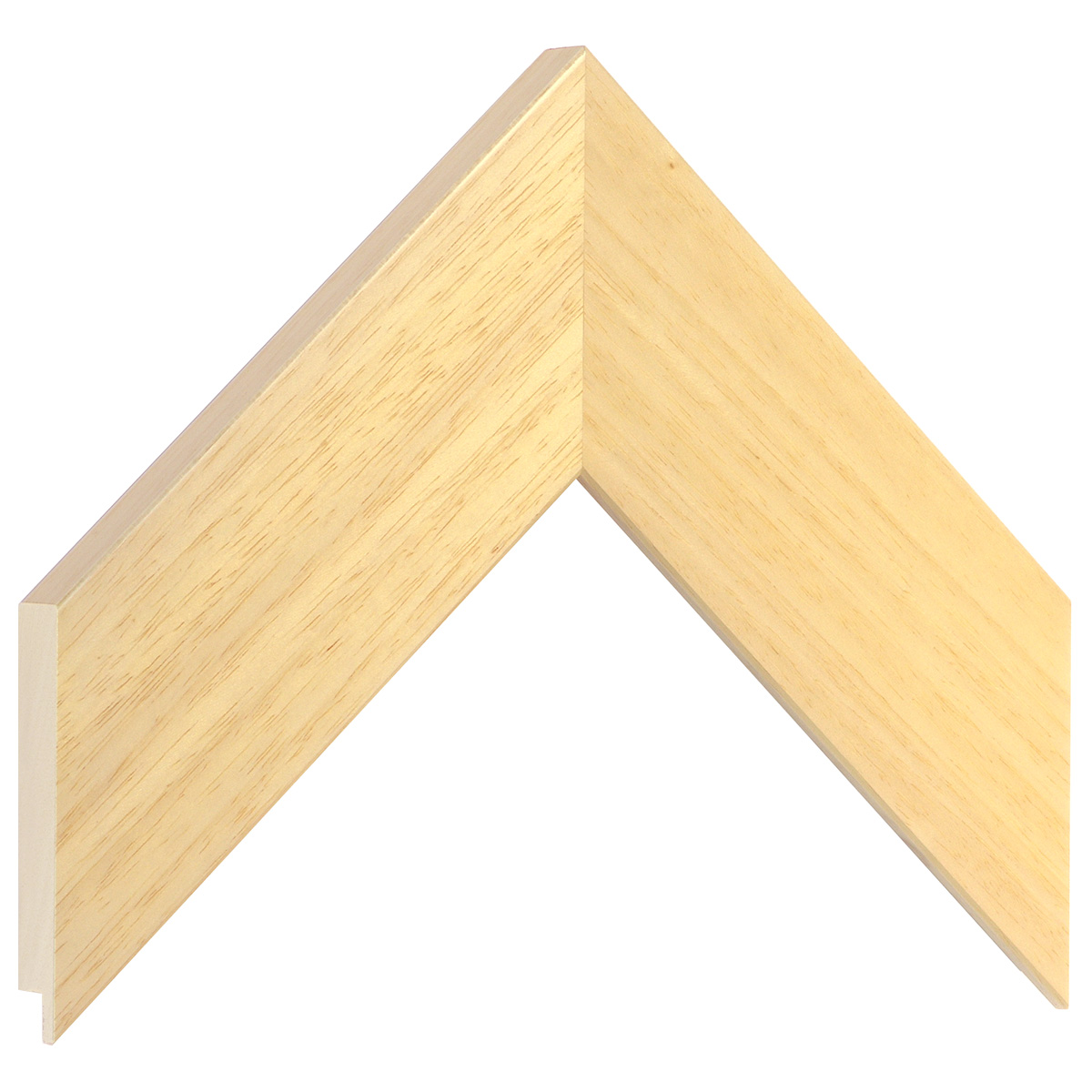 Bilderleiste Ayous flach 58 mm breit 20 hoch - Naturholz - Musterwinkel