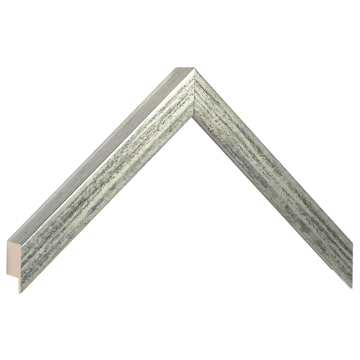 Bilderleiste Ayous flach 20 mm breit 32 hoch - Silber antik - Musterwinkel