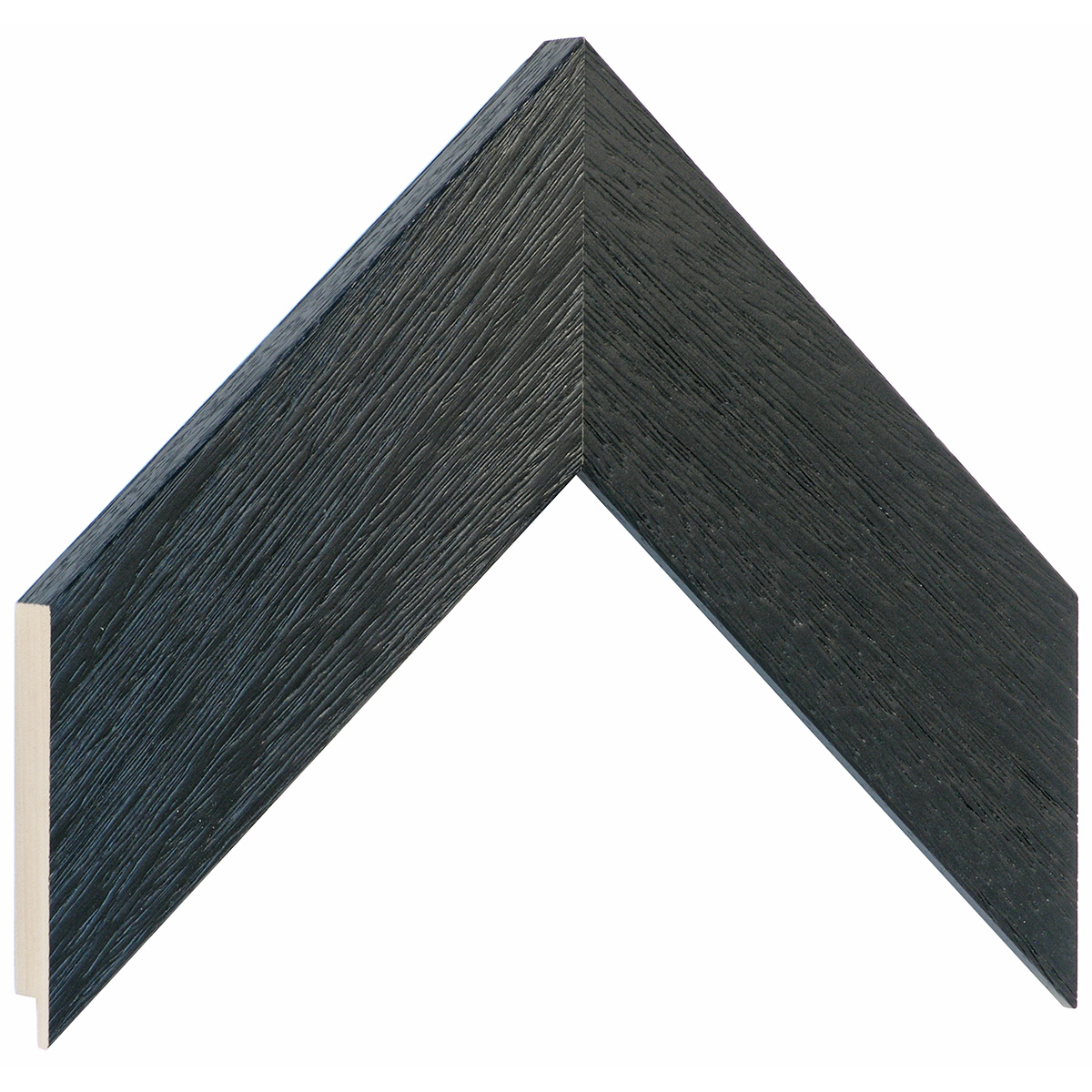 Bilderleiste Ayous flach 58 mm breit 20 mm hoch - Schwarz offenporig - Musterwinkel