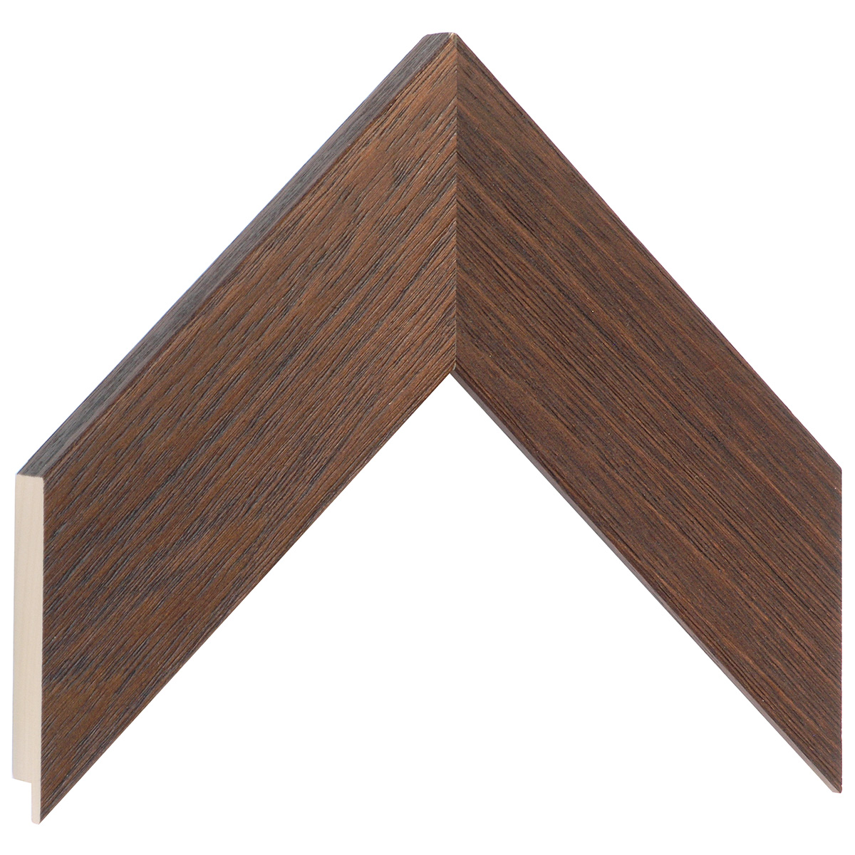 Bilderleiste Ayous flach 58 mm breit 20 hoch - Nuss offenporig - Musterwinkel