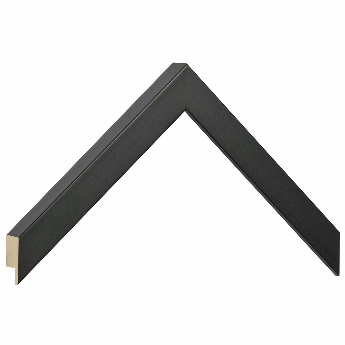 Bilderleiste Ayous flach 20 mm breit 25 hoch - Schwarz - Musterwinkel