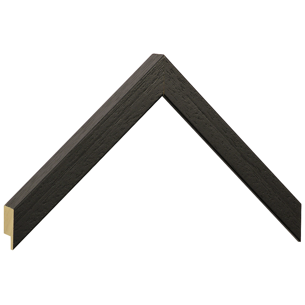 Bilderleiste Ayous flach 20 mm breit 25 mm hoch - Schwarz offenporig - Musterwinkel