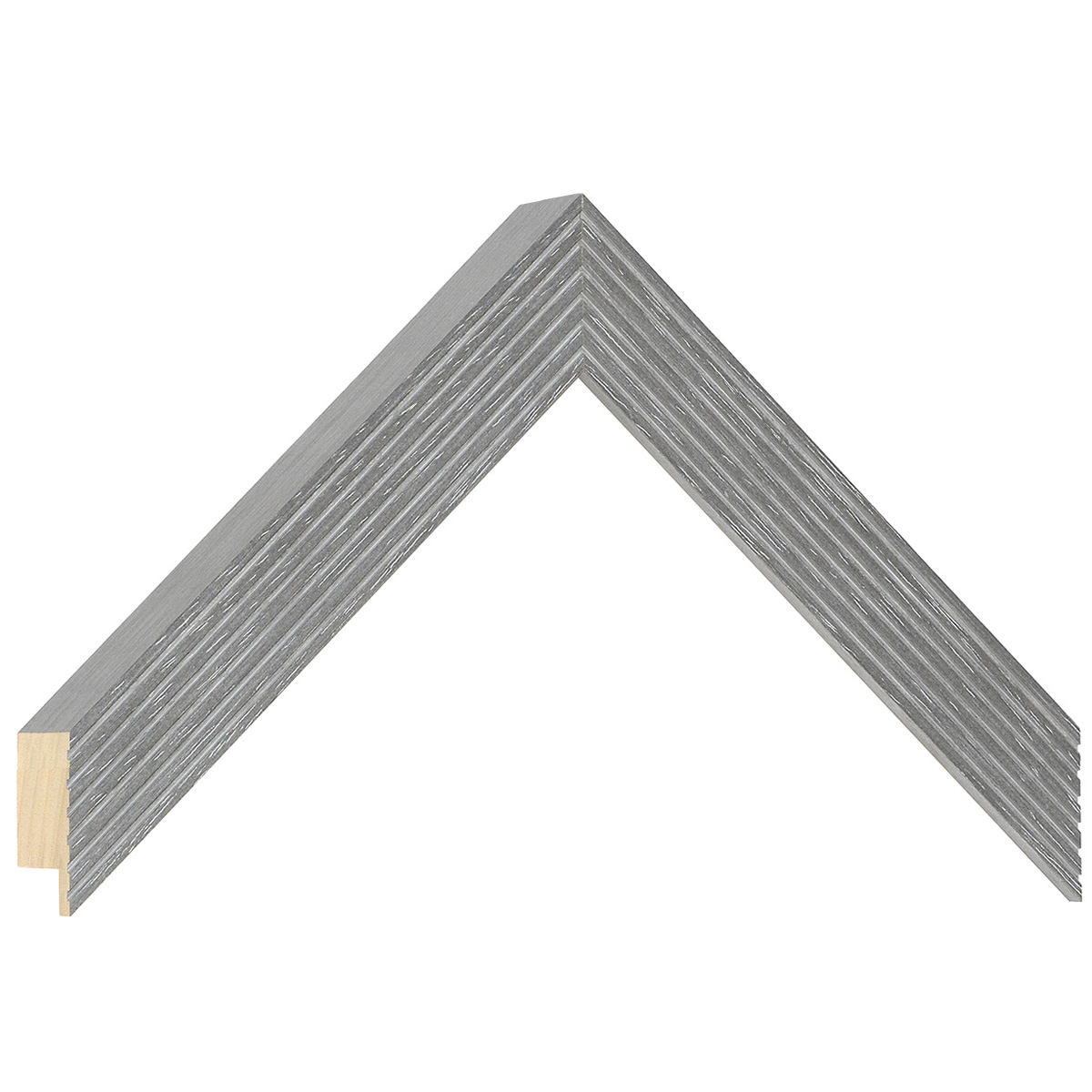 Moulding ayous, width 24mm, height 33 - Gray - Musterwinkel