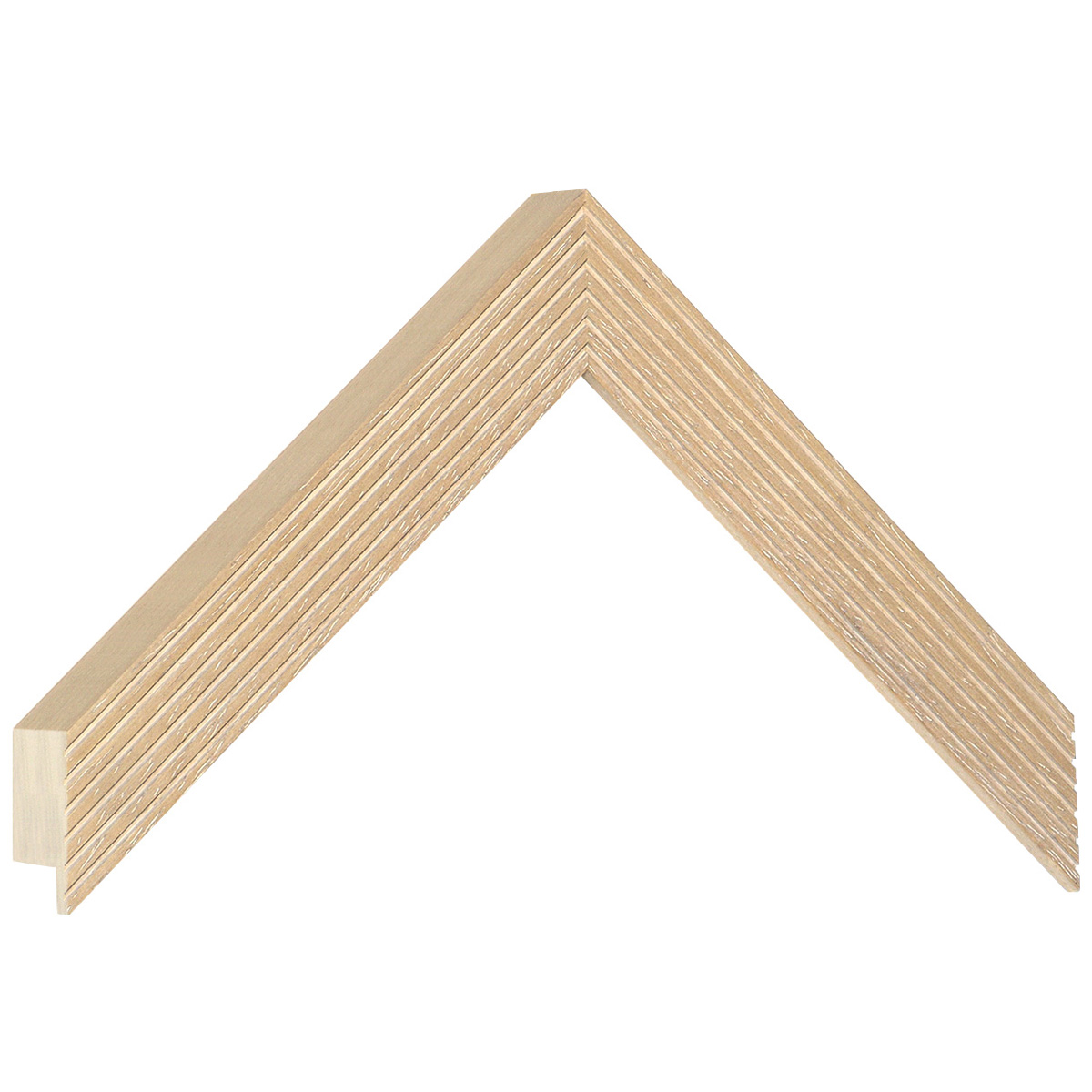 Moulding ayous, width 24mm, height 33 - Natural timber - Musterwinkel