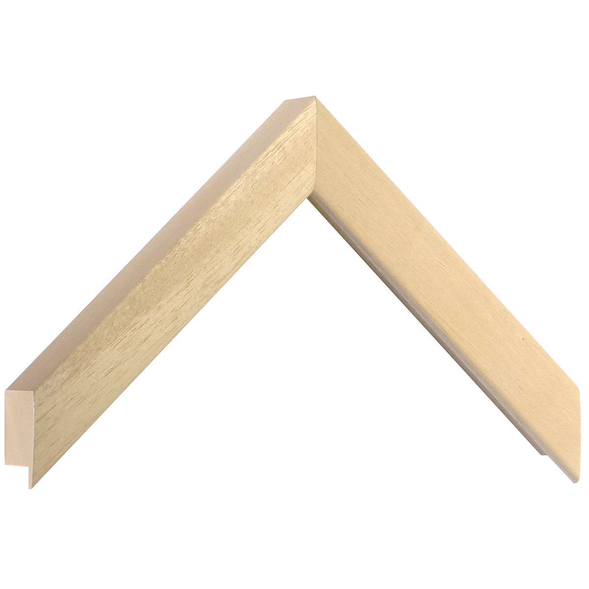 Bilderleiste Lindenholz roh - Breite 24 mm - Höhe 33 mm - Musterwinkel