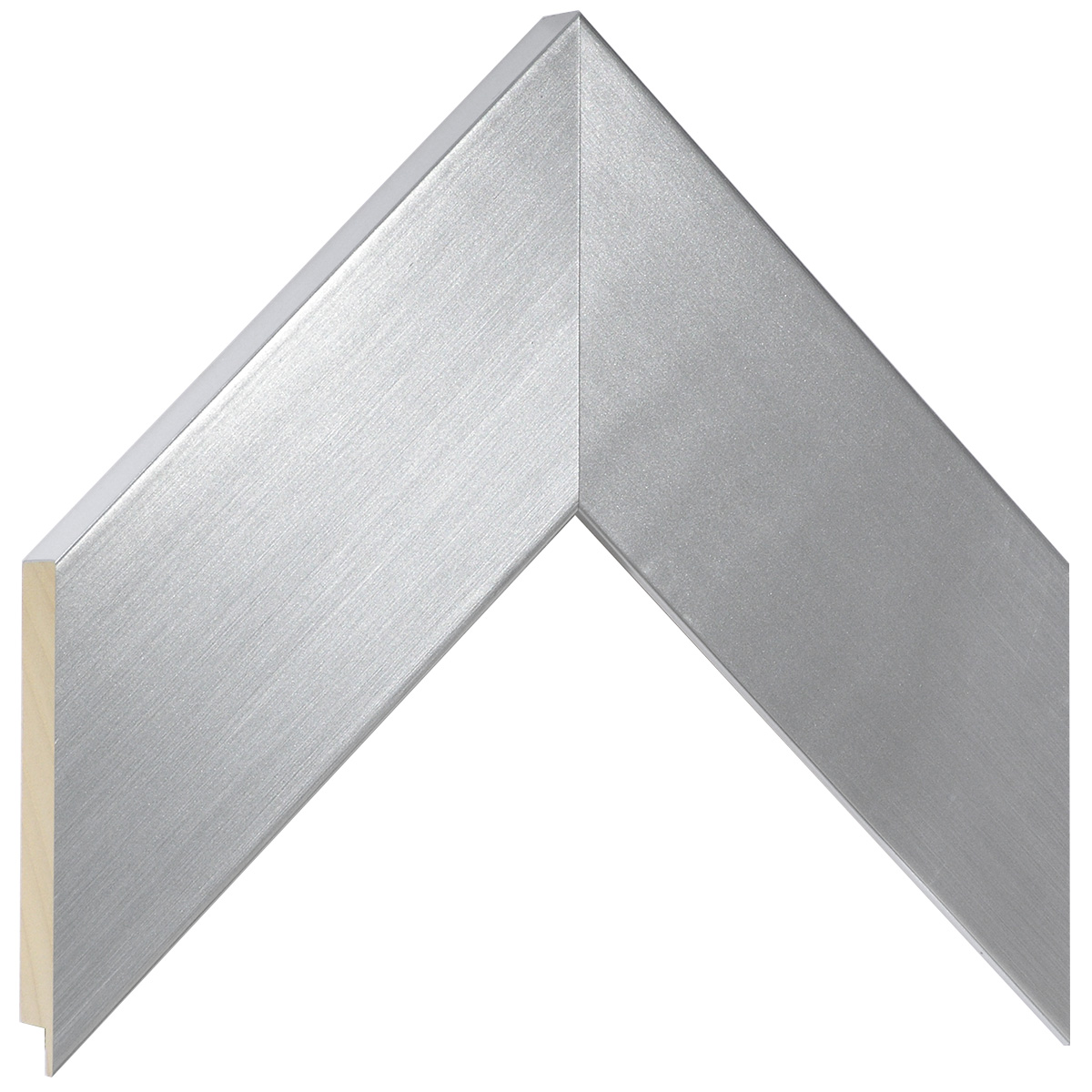 Bilderleiste Ayous flach 68 mm breit 20 mm hoch - Silber - Musterwinkel