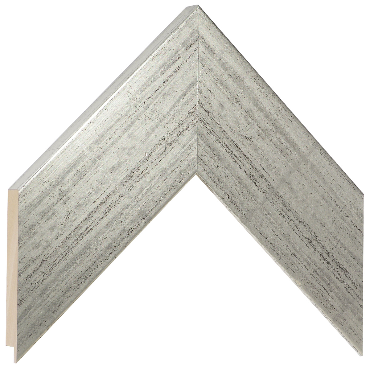 Bilderleiste Ayous flach 68 mm breit 20 mm hoch - Silber antik - Musterwinkel