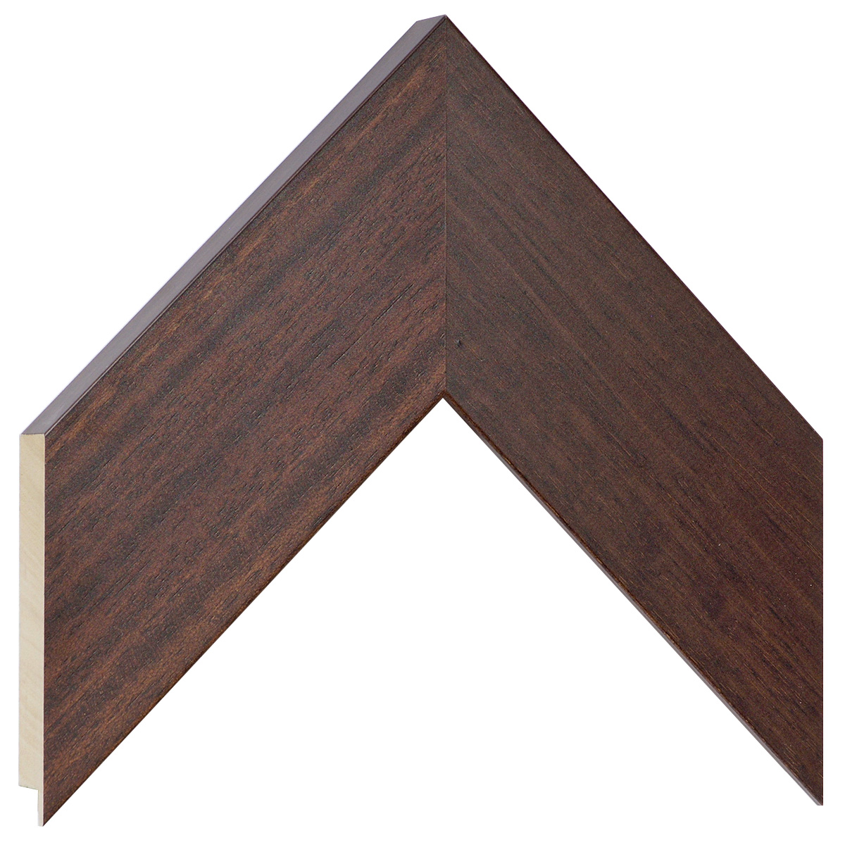 Bilderleiste Ayous flach 68mm breit 20 hoch - Nussbaum  - Musterwinkel