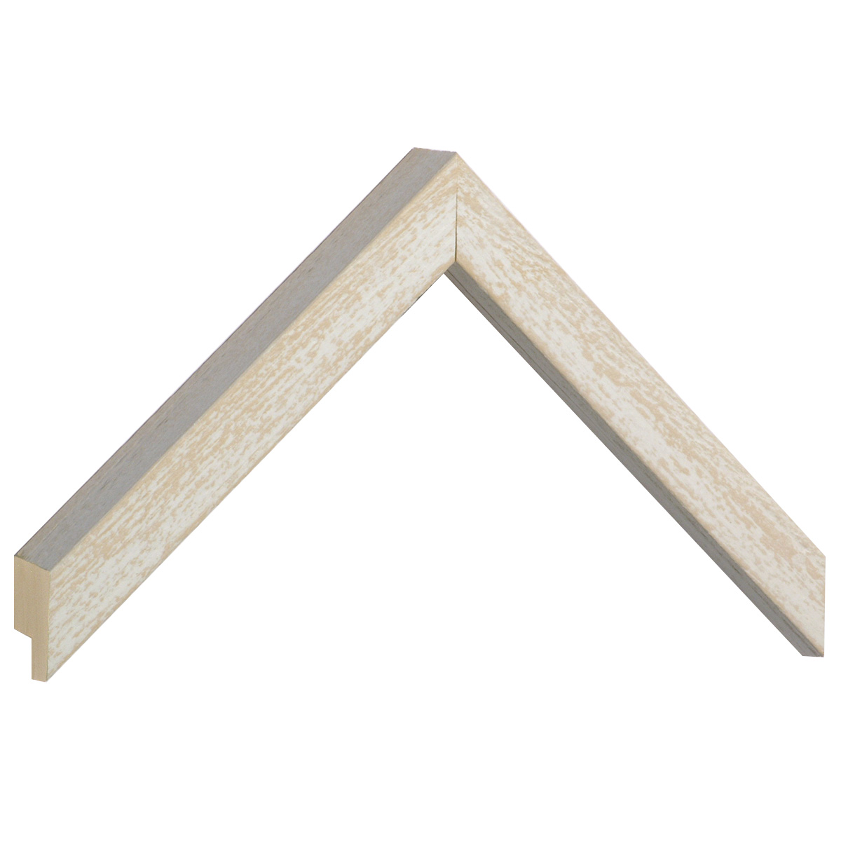 Bilderleiste Ayous 20 mm breit 33 hoch rustikal creme - Musterwinkel