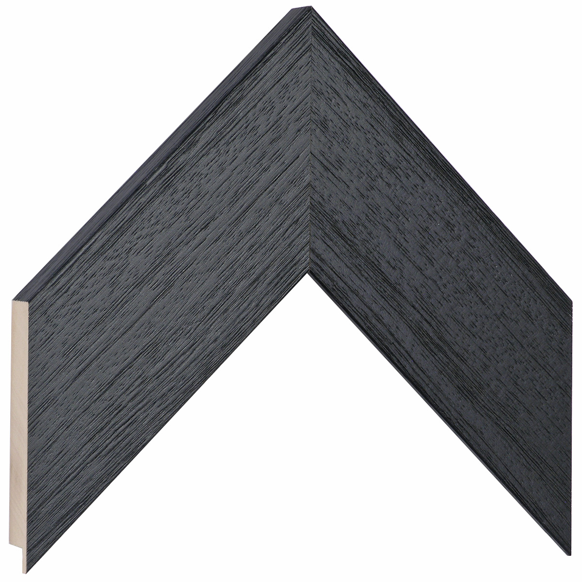Bilderleiste Ayous flach 68mm breit 20 mm hoch  - Schwarx - Musterwinkel