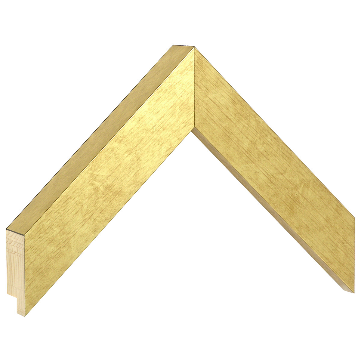 Bilderleiste keilgezinkte Kiefer 40 mm breit 32 mm hoch - Gold - Musterwinkel