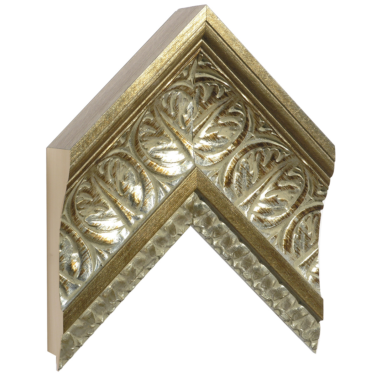 Bilderleiste Ayous Breite 120 Höhe 64 mm Silber Reliefdekor - Musterwinkel