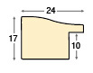 Bilderleiste Ayous 24 mm breit Höhe 17 Creme - Profil