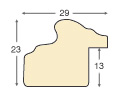 Bilderleiste Ayous 29 mm breit 23 hoch - Silber - Profil