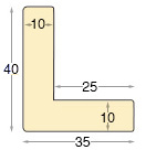 Schattenfugenleiste keilgezinkte Kiefer - 35 mm breit - 40 hoch - Profil