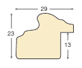 Bilderleiste Ayous 29 mm breit 23 hoch - Gold - Profil