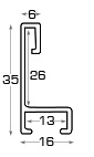 Aluminum moulding - Black - Profil