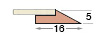 Slipleiste mit Doppelkleber - Rißsilber - Profil
