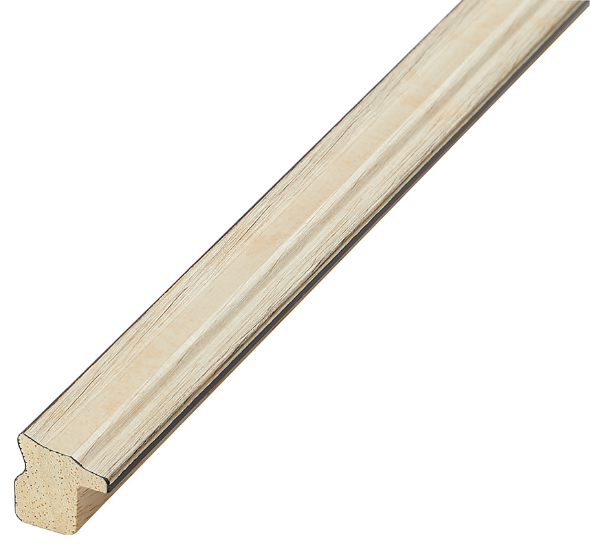 Bilderleiste keilgezinkte Pinie 16 mm breit 16 mm hoch Platin