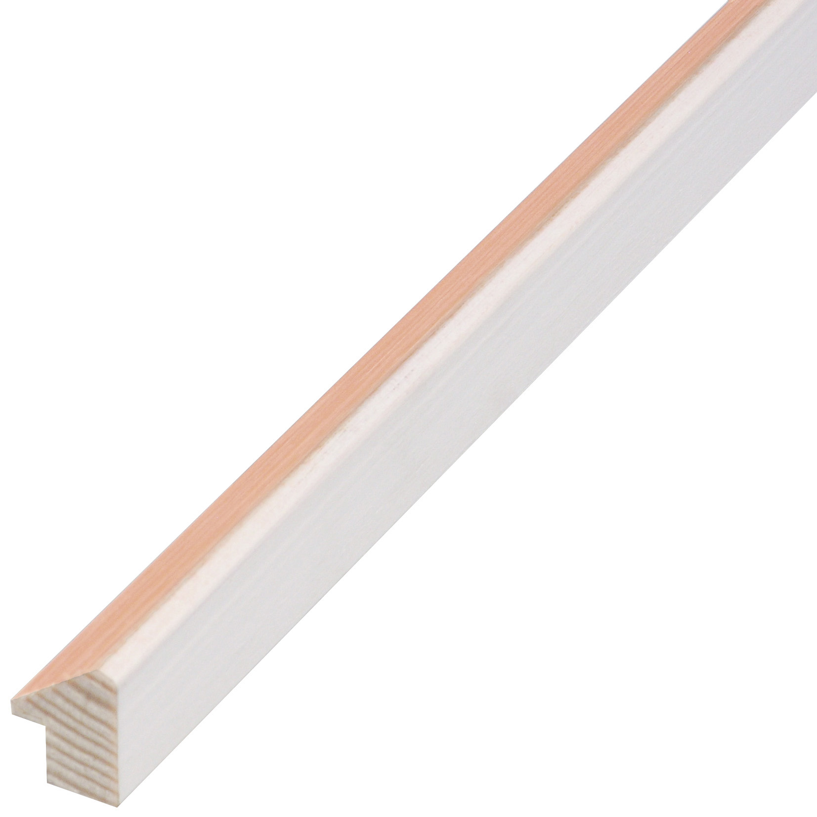 Bilderleiste keilgezinkte Pinie Höhe 20 mm Breite 15 mm pfirsischorang