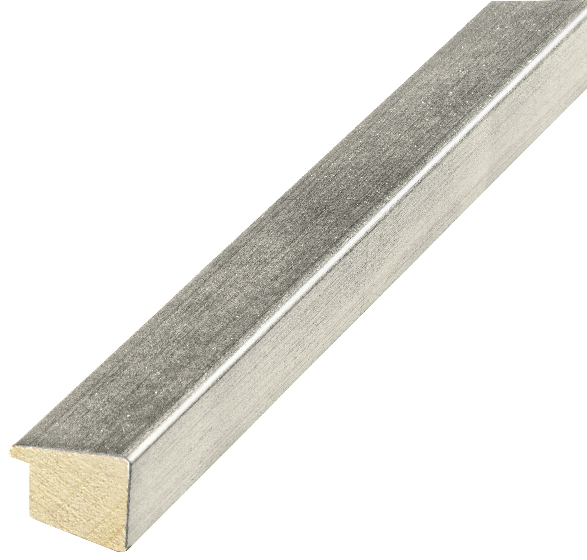 Bilderleiste keilgezinkte Pinie 26 mm breit 23 mm hoch - Silber