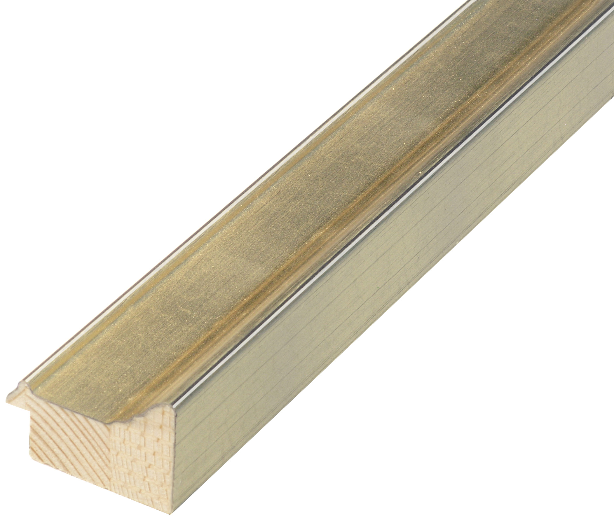Bilderleiste keilgezinkte Pinie 43 mm breit 28 hoch Platin