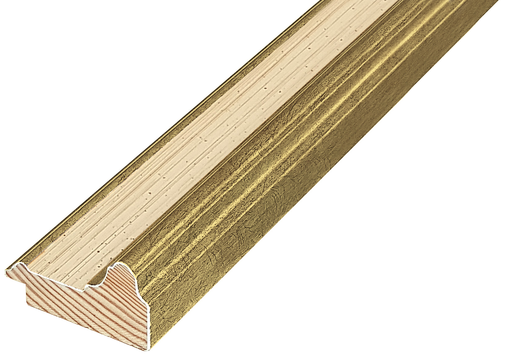 Bilderleiste keilgezinkte Pinie 57 mm breit 33 mm hoch - Creme