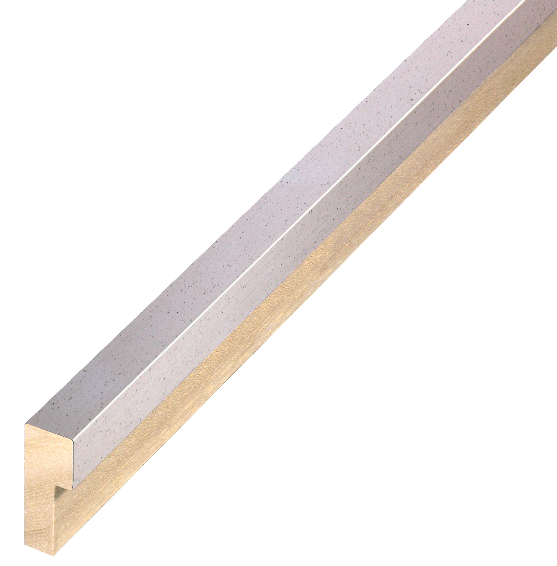 Bilderleiste Ayous flach 15 mm breit 40 mm hoch - Silber